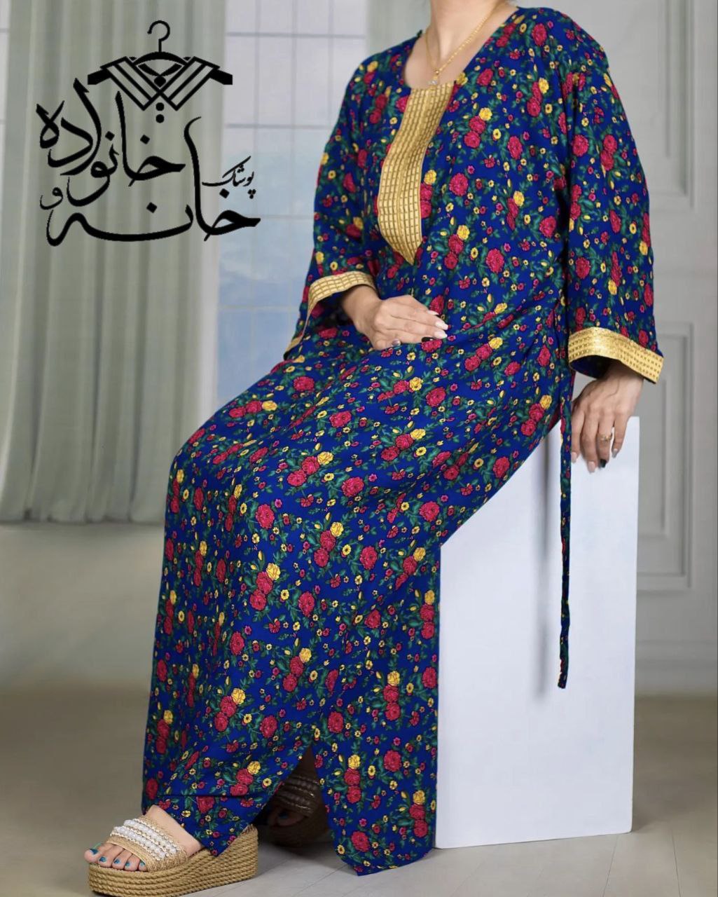 پیراهن بلند گل گلی(کفتان آیسو)